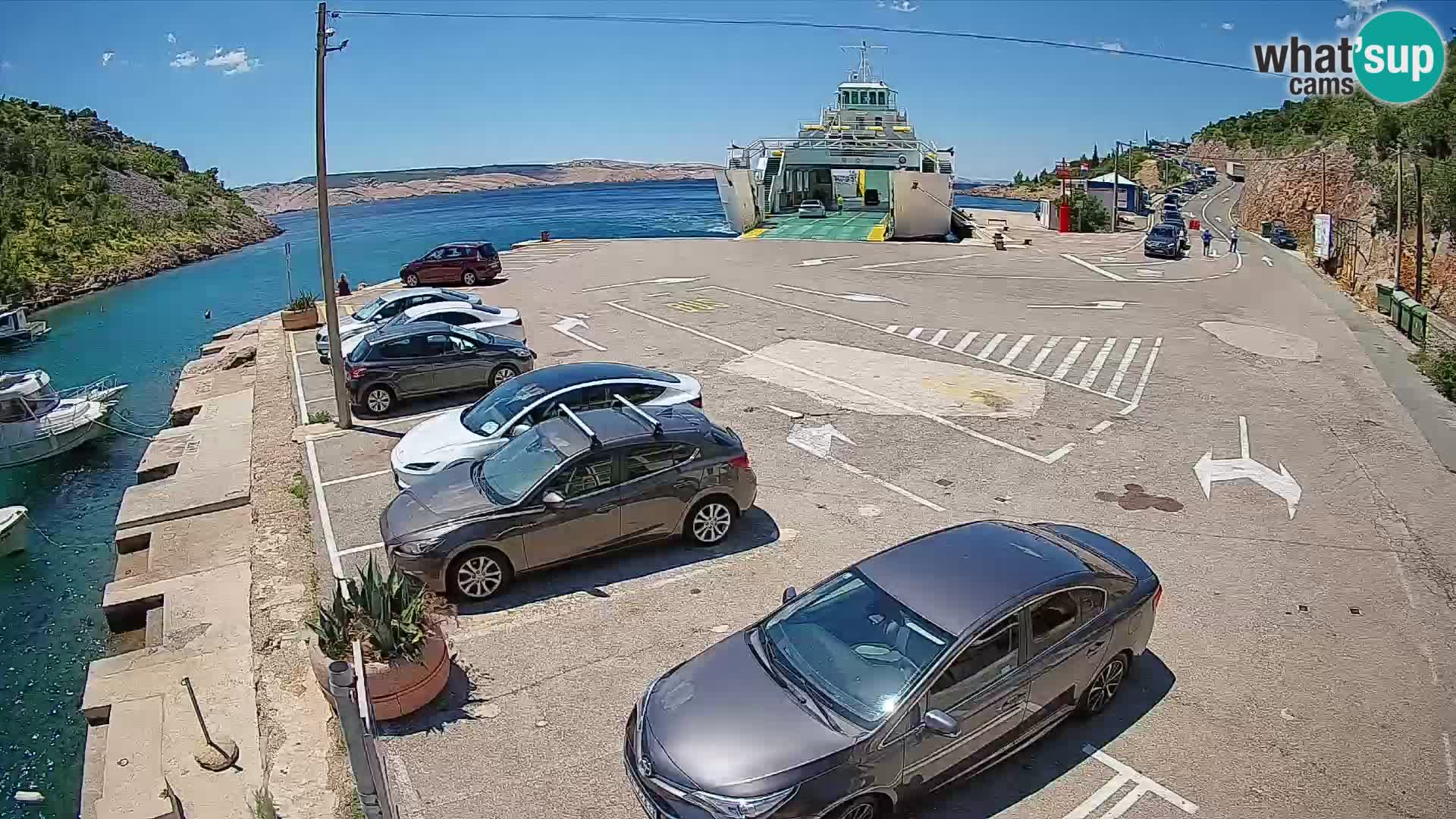 Webcam porto traghetti di Prizna – per l’isola di Pag