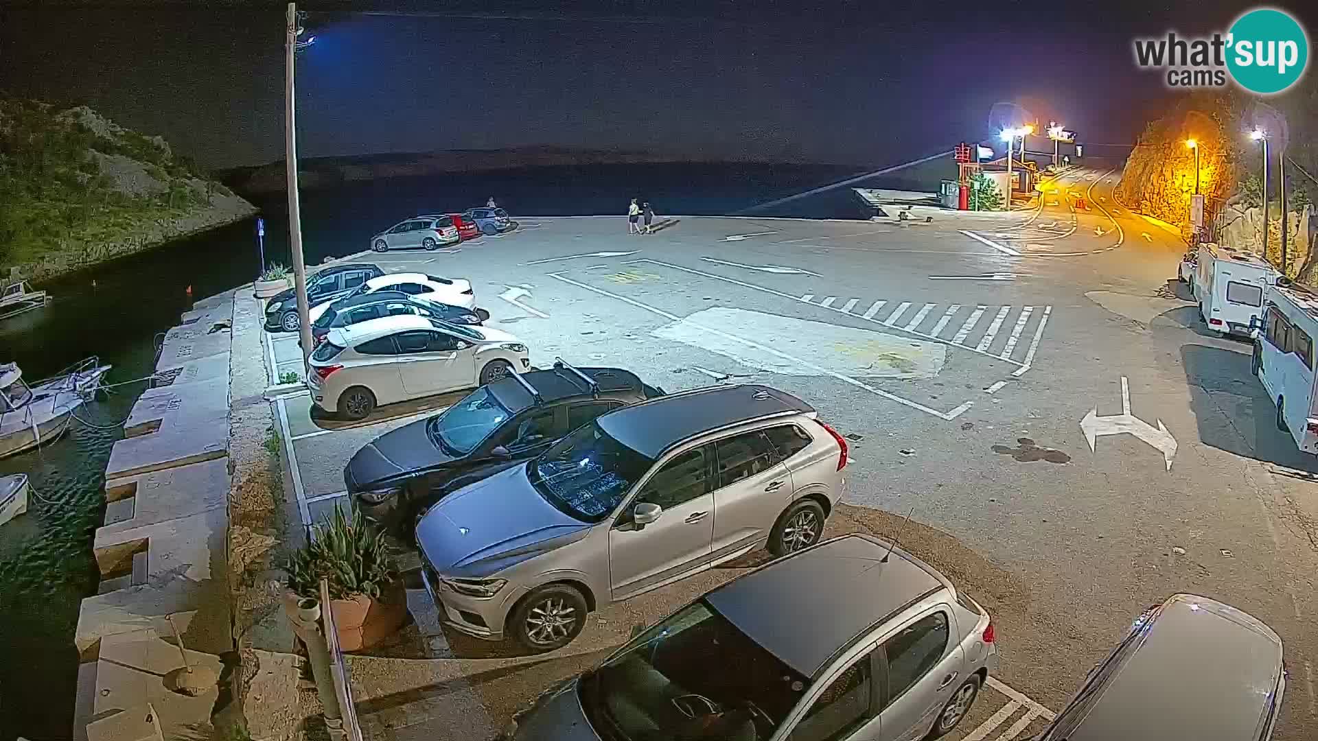 Webcam Fährhafen Prizna – zur Insel Pag