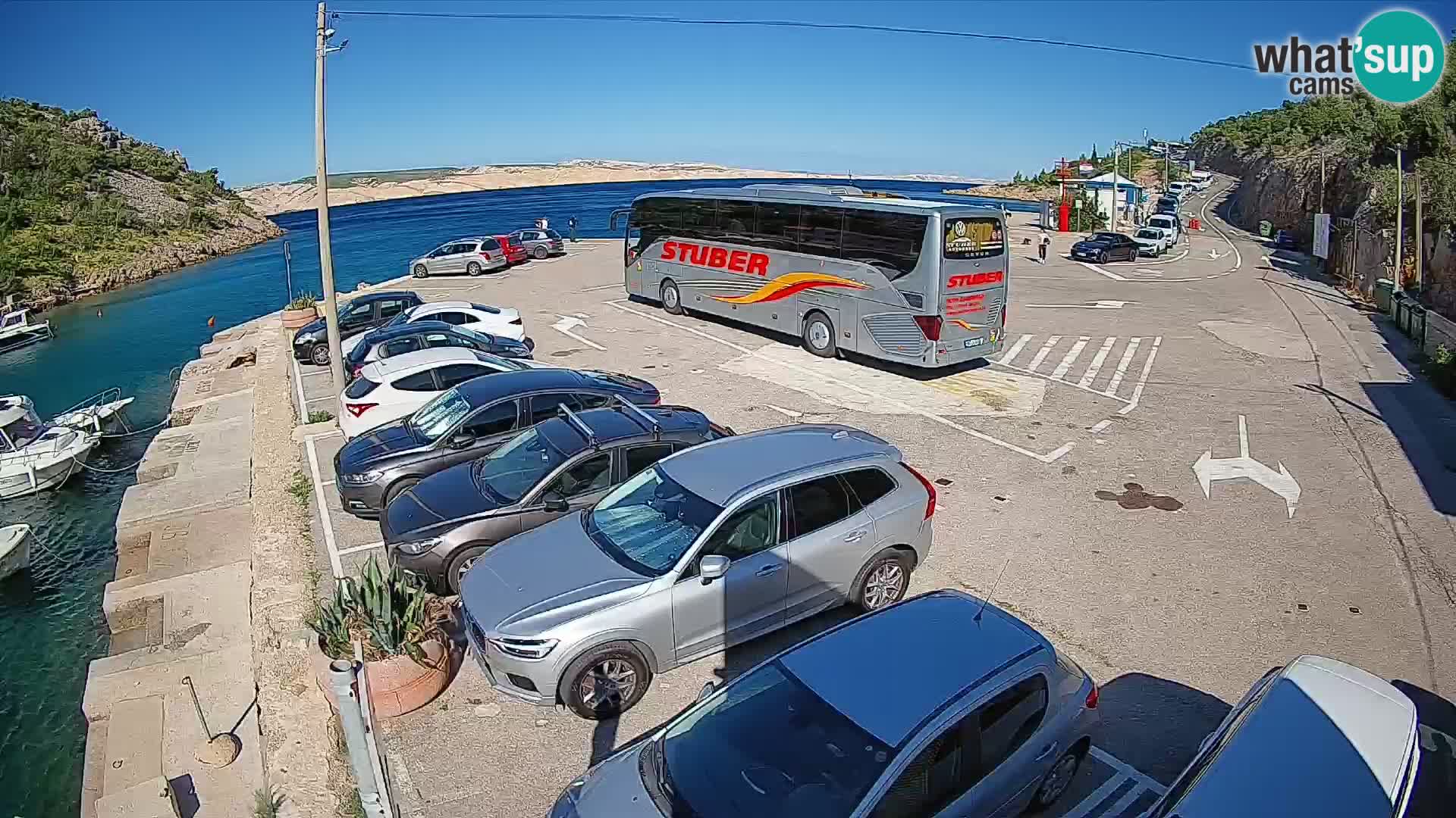 Webcam porto traghetti di Prizna – per l’isola di Pag