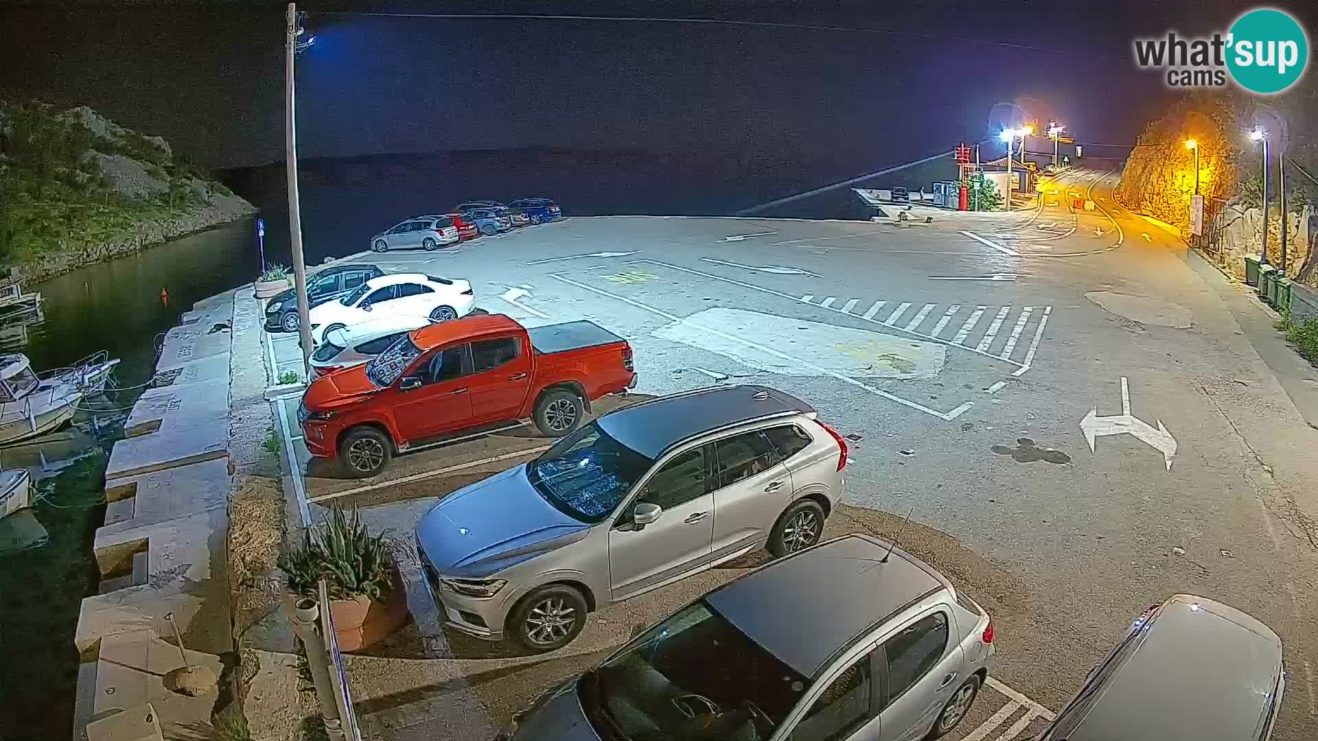 Webcam Prizna ferry port to Pag island