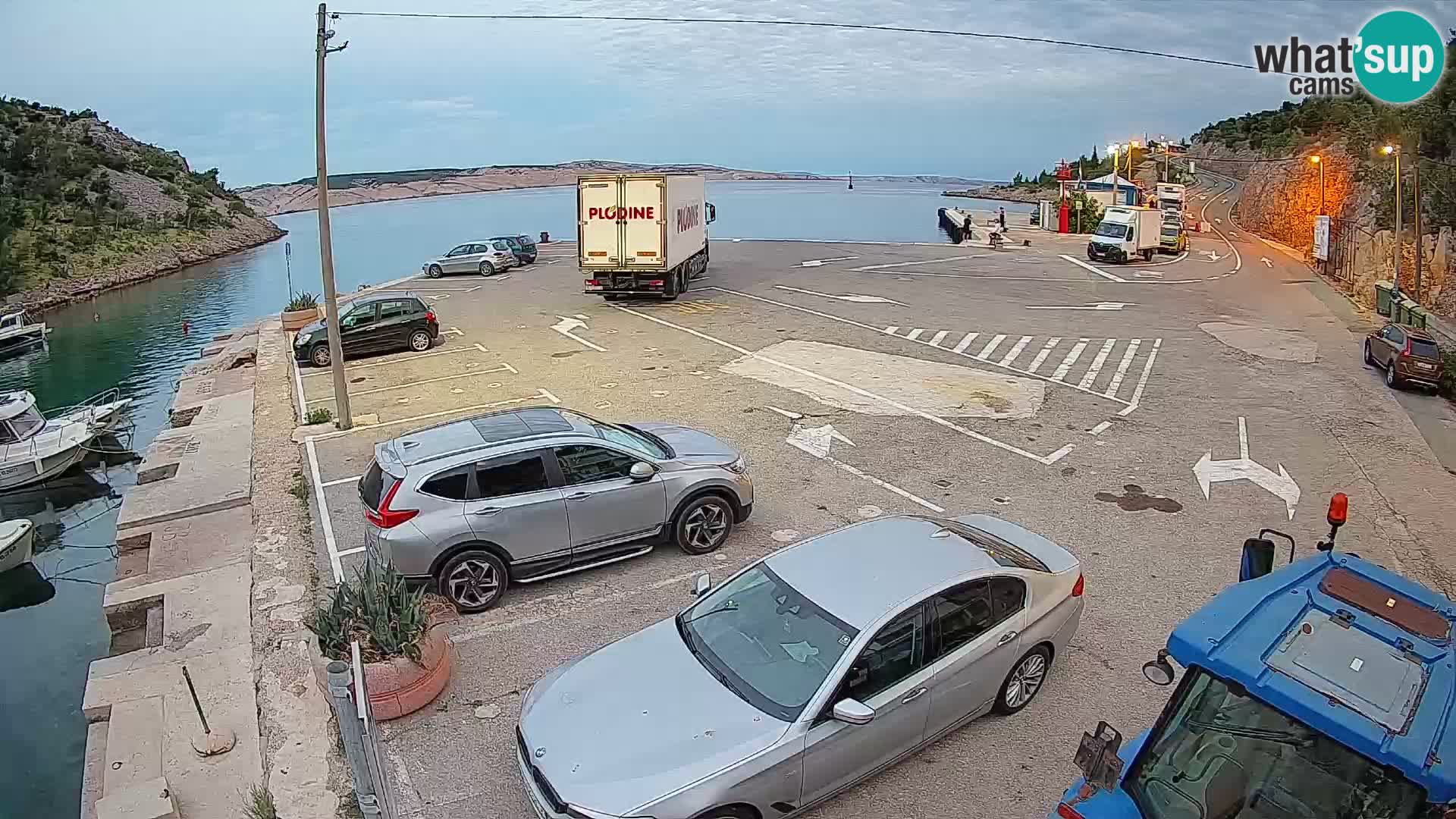 Webcam Fährhafen Prizna – zur Insel Pag