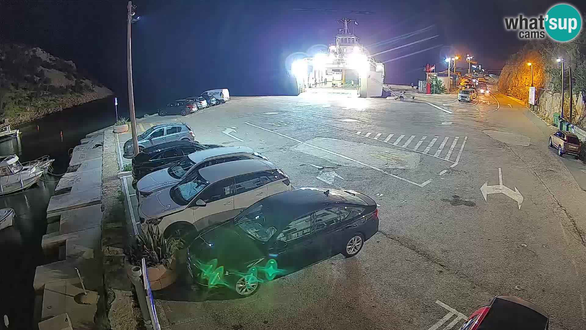 Webcam Prizna ferry port to Pag island