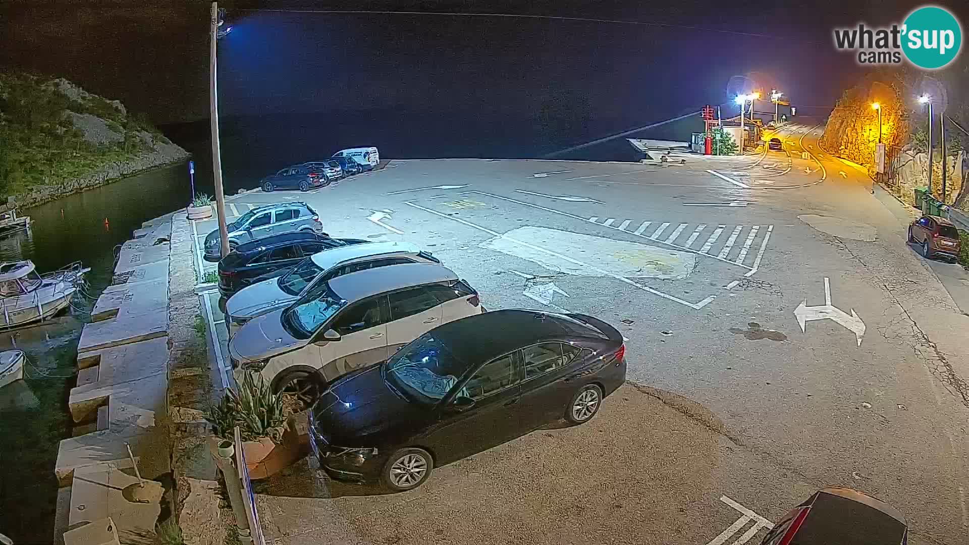 Webcam Prizna ferry port to Pag island