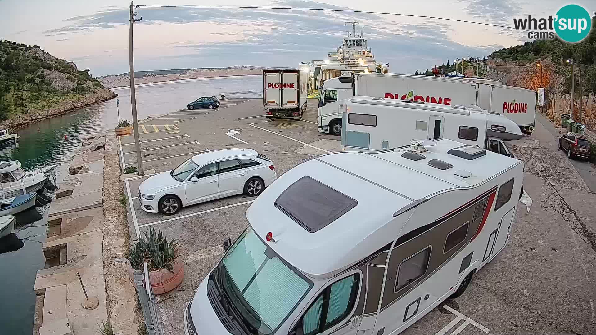 Webcam porto traghetti di Prizna – per l’isola di Pag