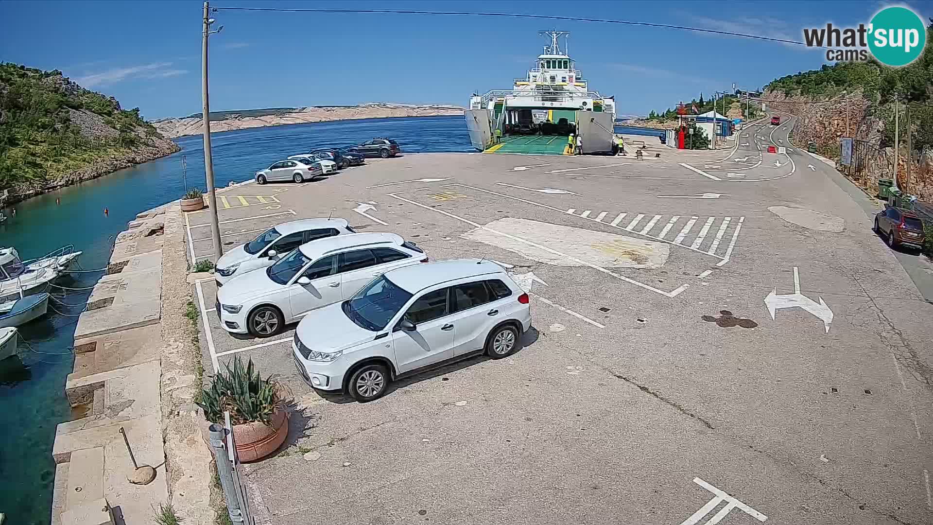 Webcam porto traghetti di Prizna – per l’isola di Pag