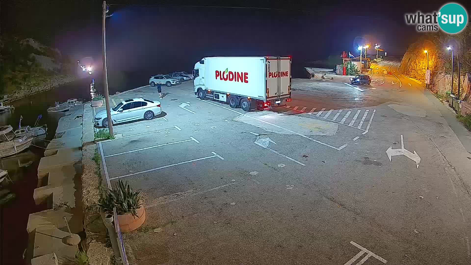 Webcam Fährhafen Prizna – zur Insel Pag