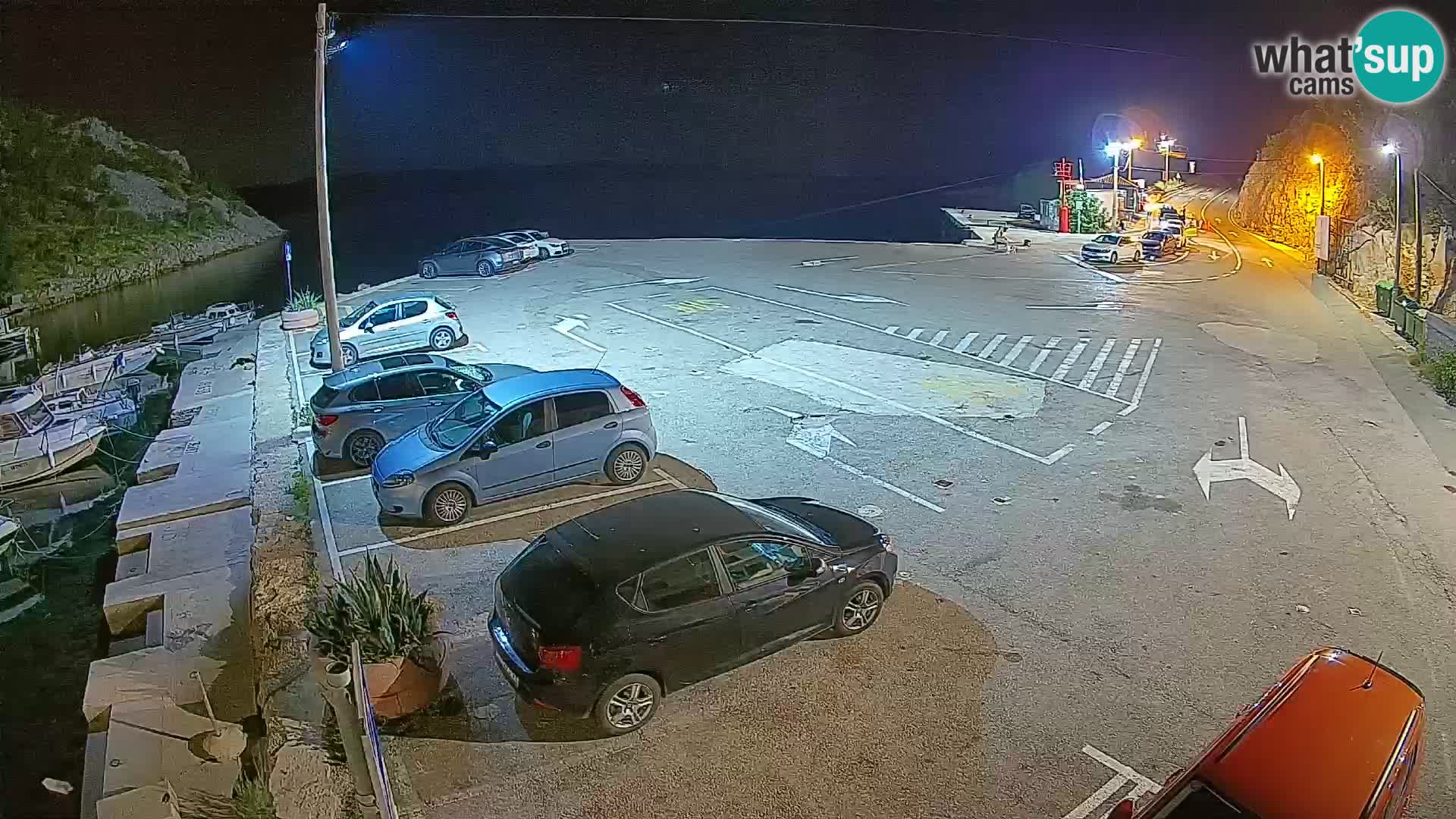 Webcam port de ferry de Prizna – vers l’île de Pag