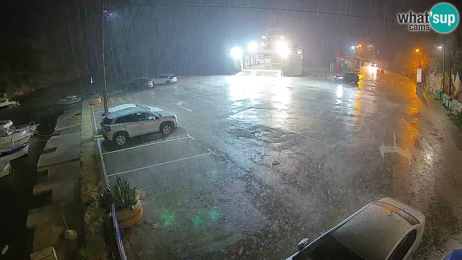 Webcam Prizna ferry port to Pag island