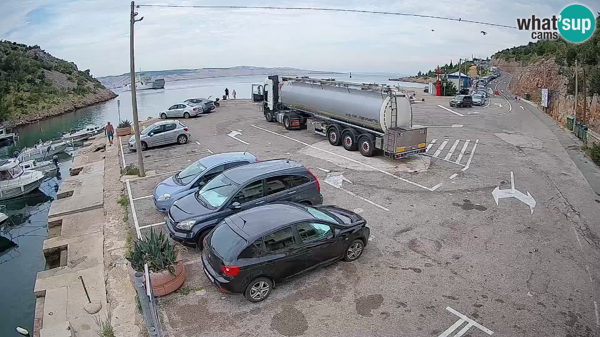 Webcam porto traghetti di Prizna – per l’isola di Pag