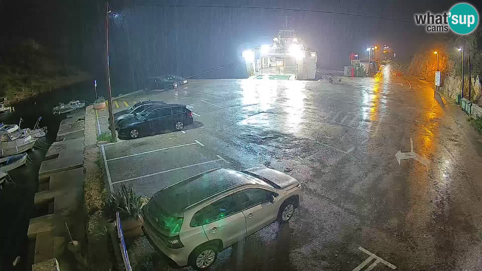 Webcam Fährhafen Prizna – zur Insel Pag