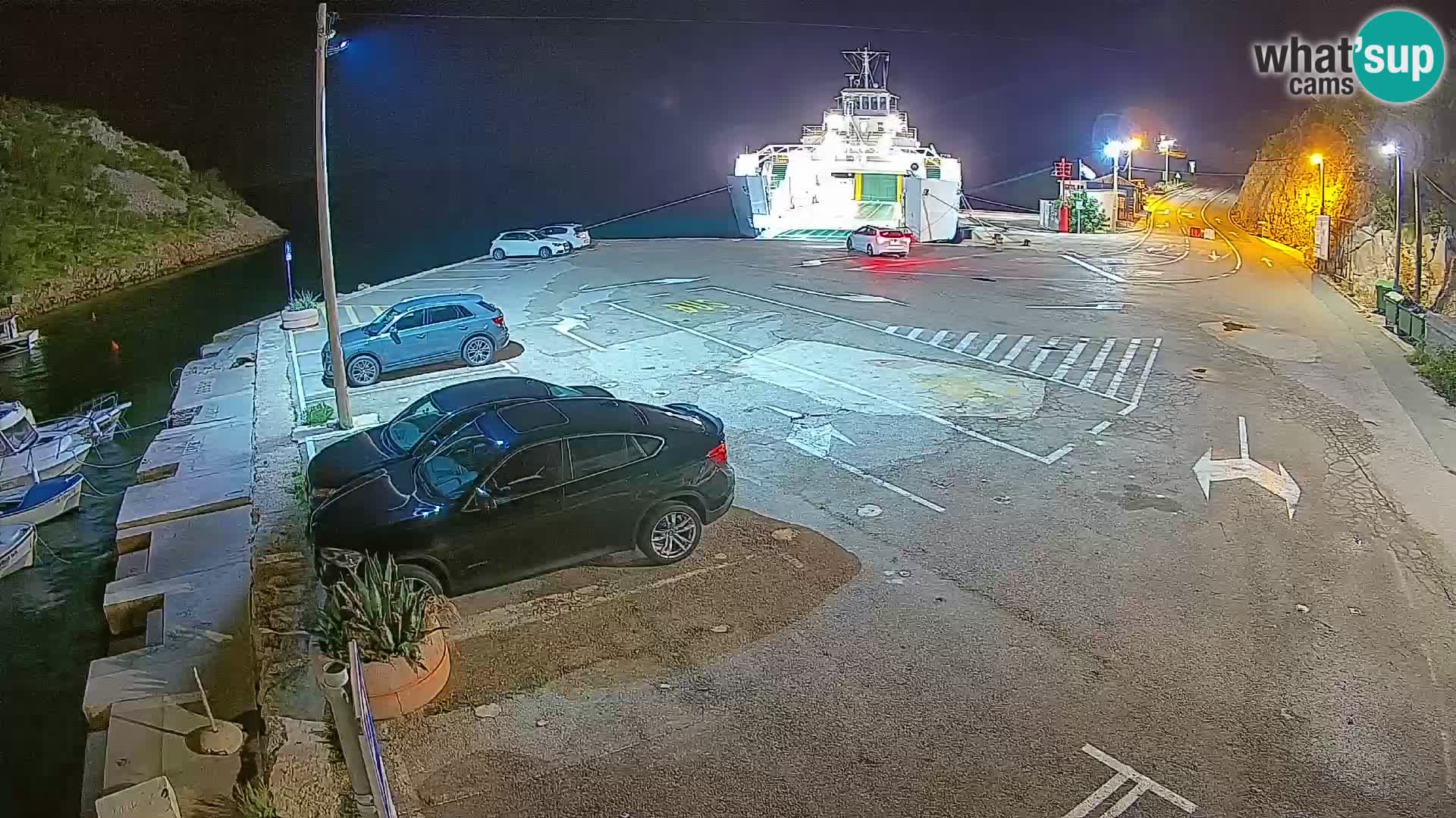 Webcam Fährhafen Prizna – zur Insel Pag