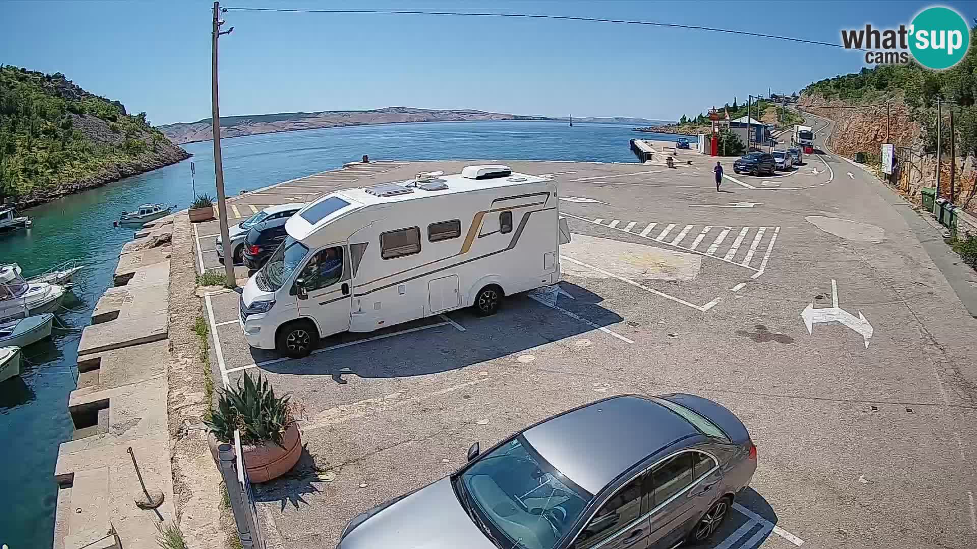 Webcam porto traghetti di Prizna – per l’isola di Pag