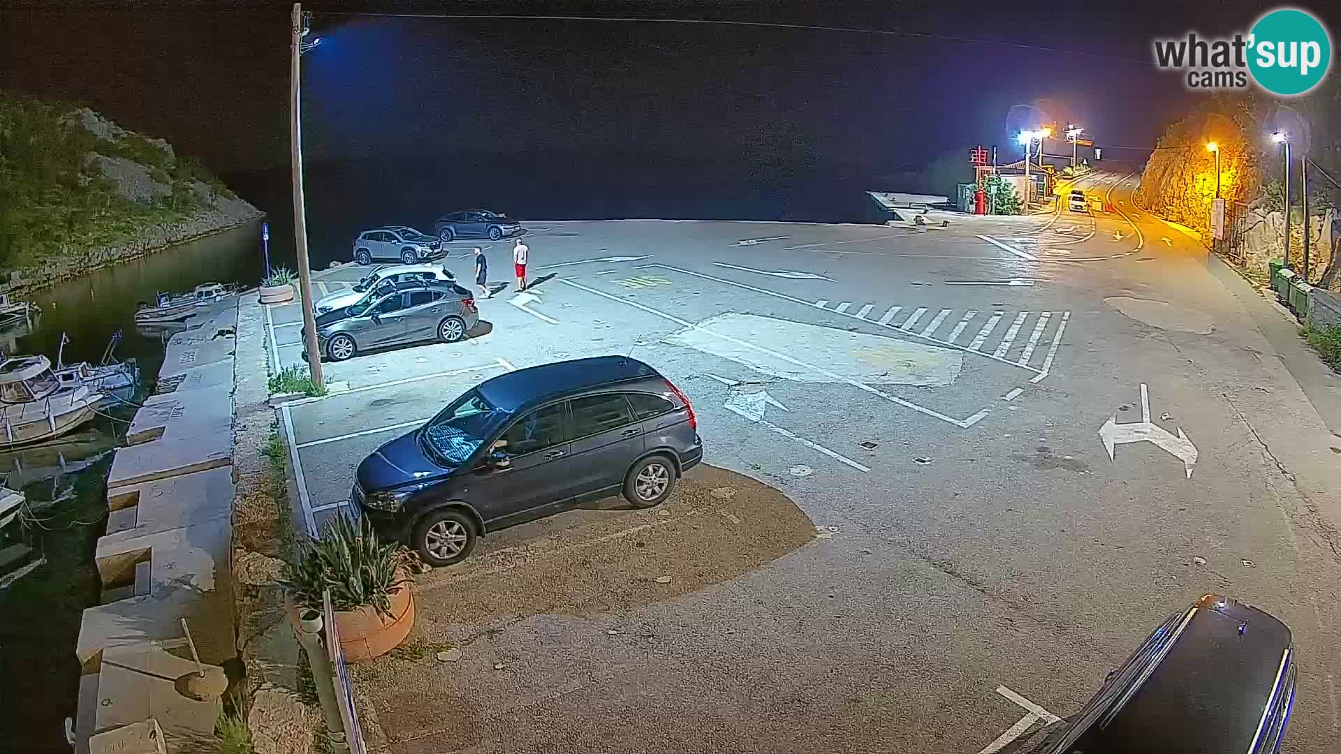 Webcam Prizna ferry port to Pag island