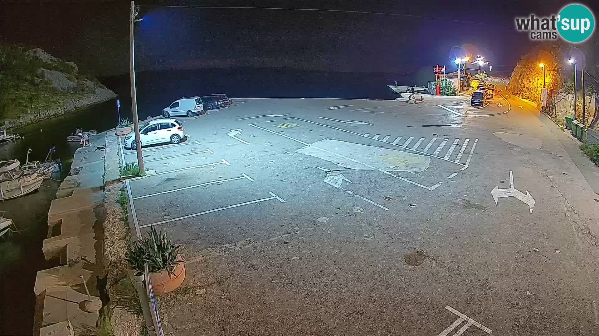 Webcam Prizna ferry port to Pag island