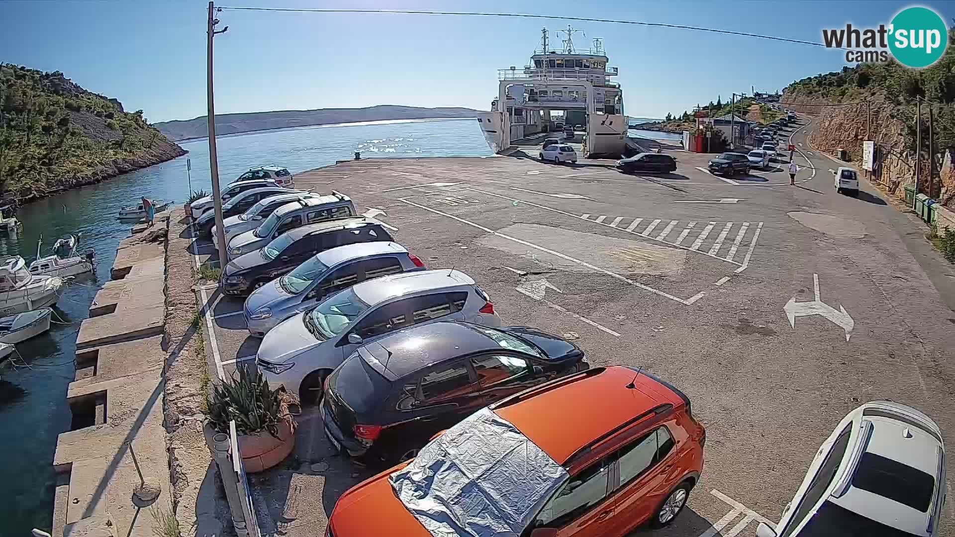 Webcam porto traghetti di Prizna – per l’isola di Pag