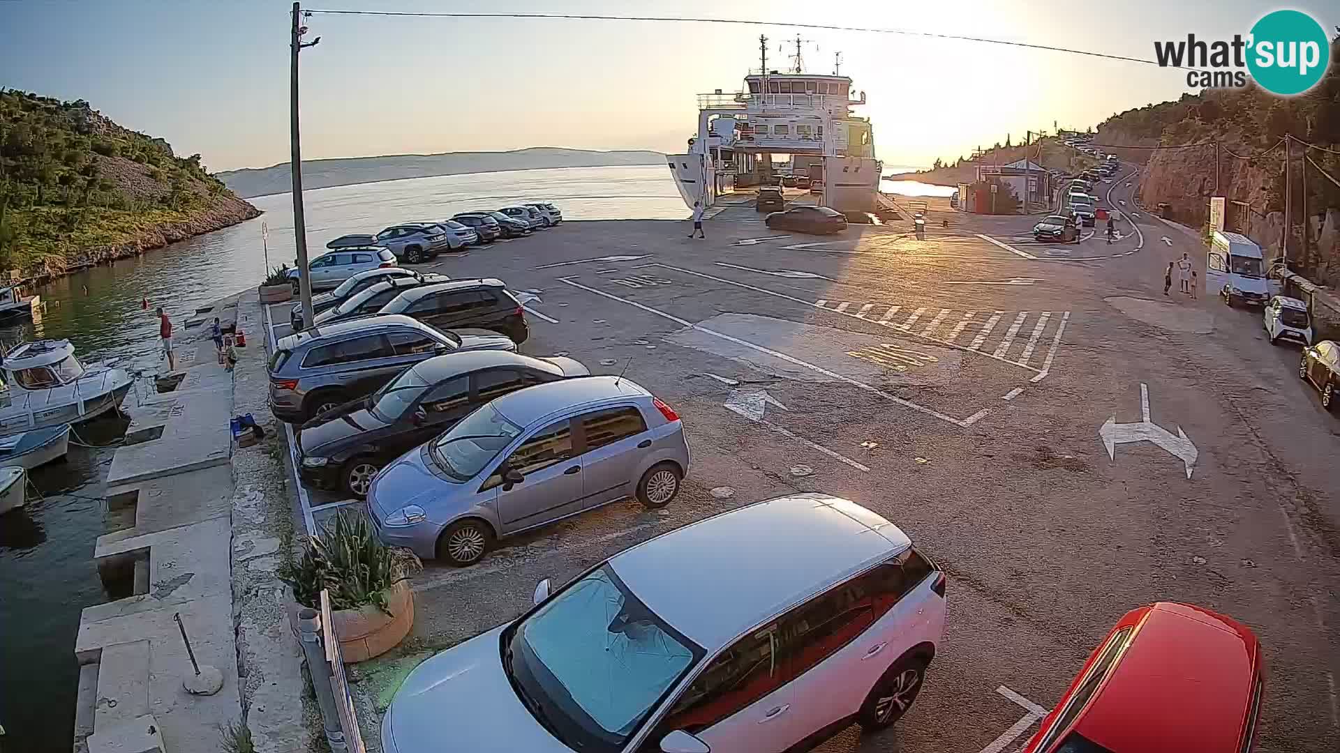 Webcam porto traghetti di Prizna – per l’isola di Pag