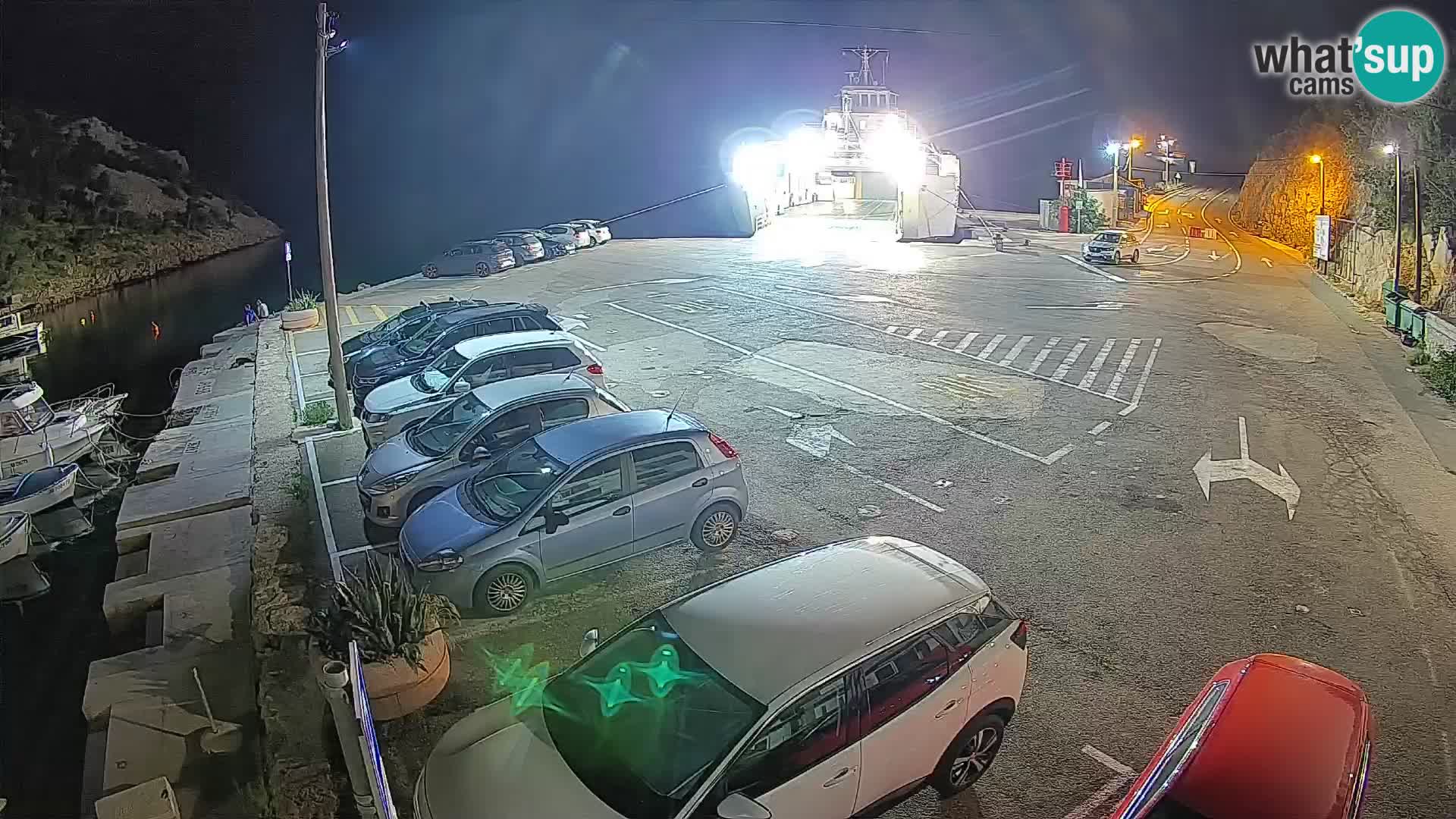 Webcam Fährhafen Prizna – zur Insel Pag