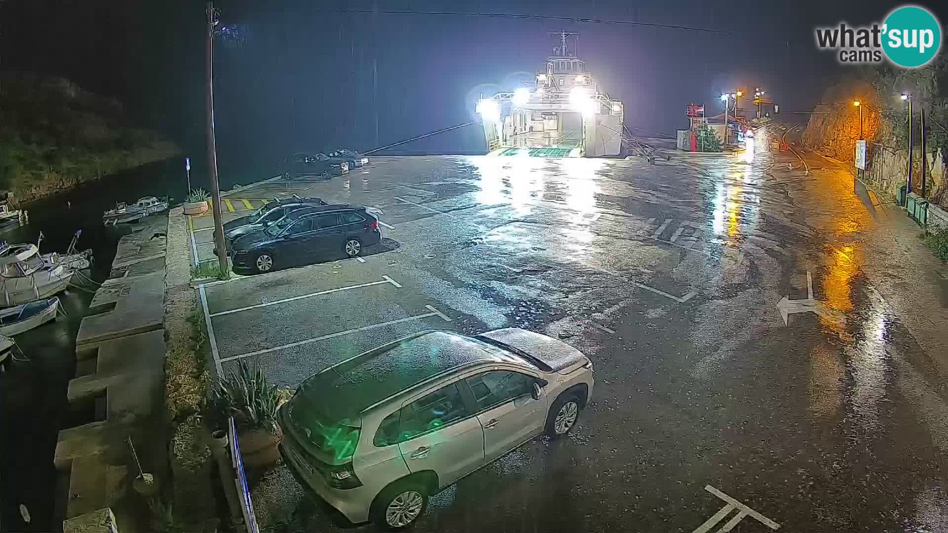Webcam Prizna ferry port to Pag island
