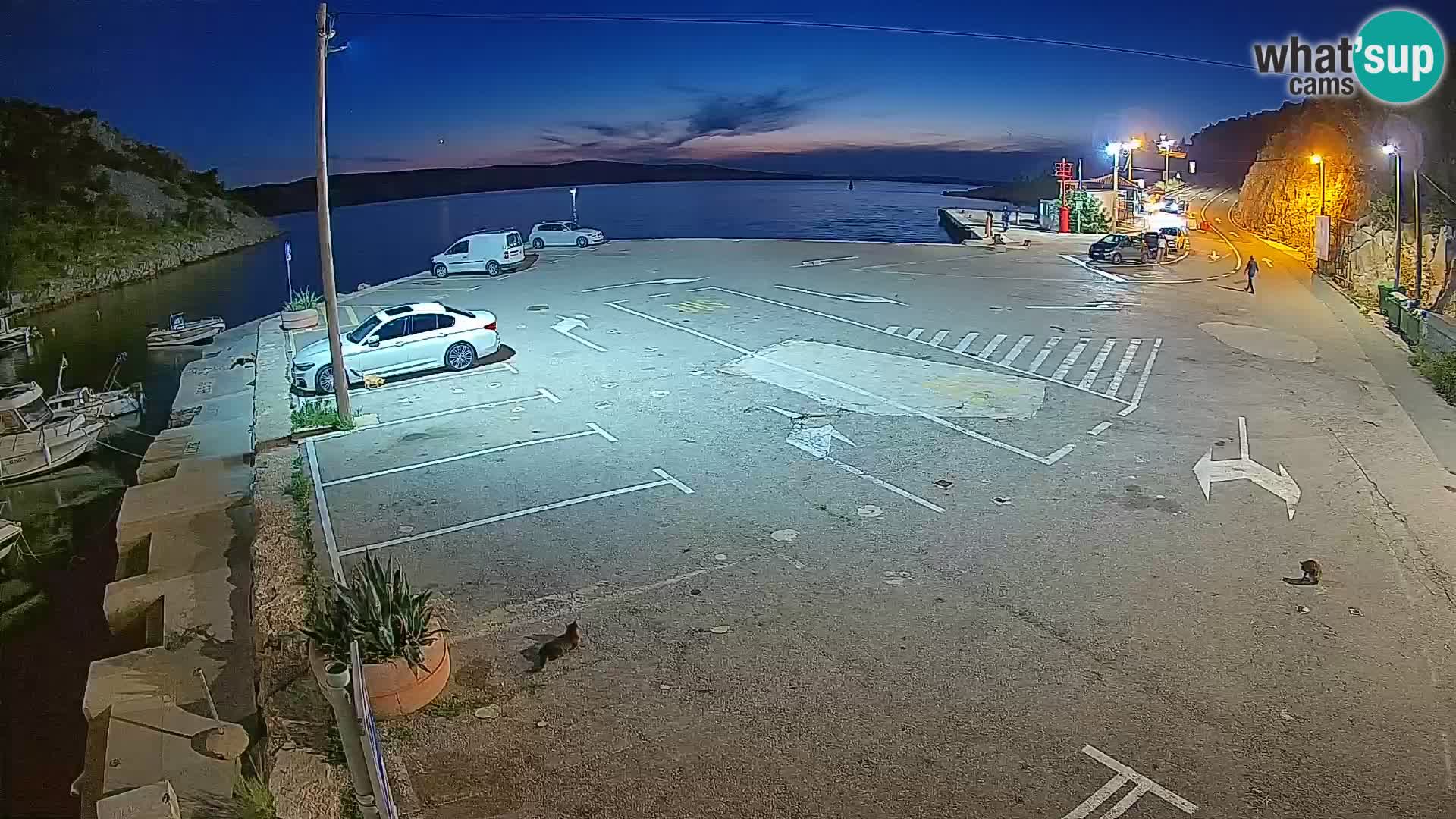 Webcam Fährhafen Prizna – zur Insel Pag