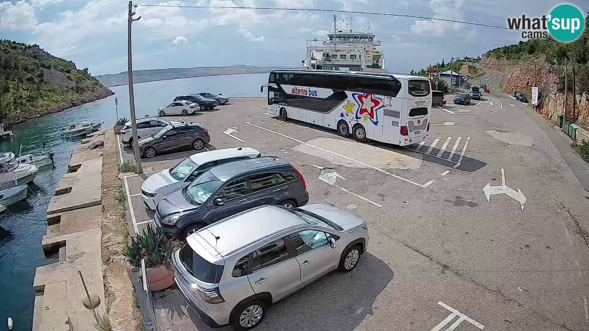 Webcam porto traghetti di Prizna – per l’isola di Pag