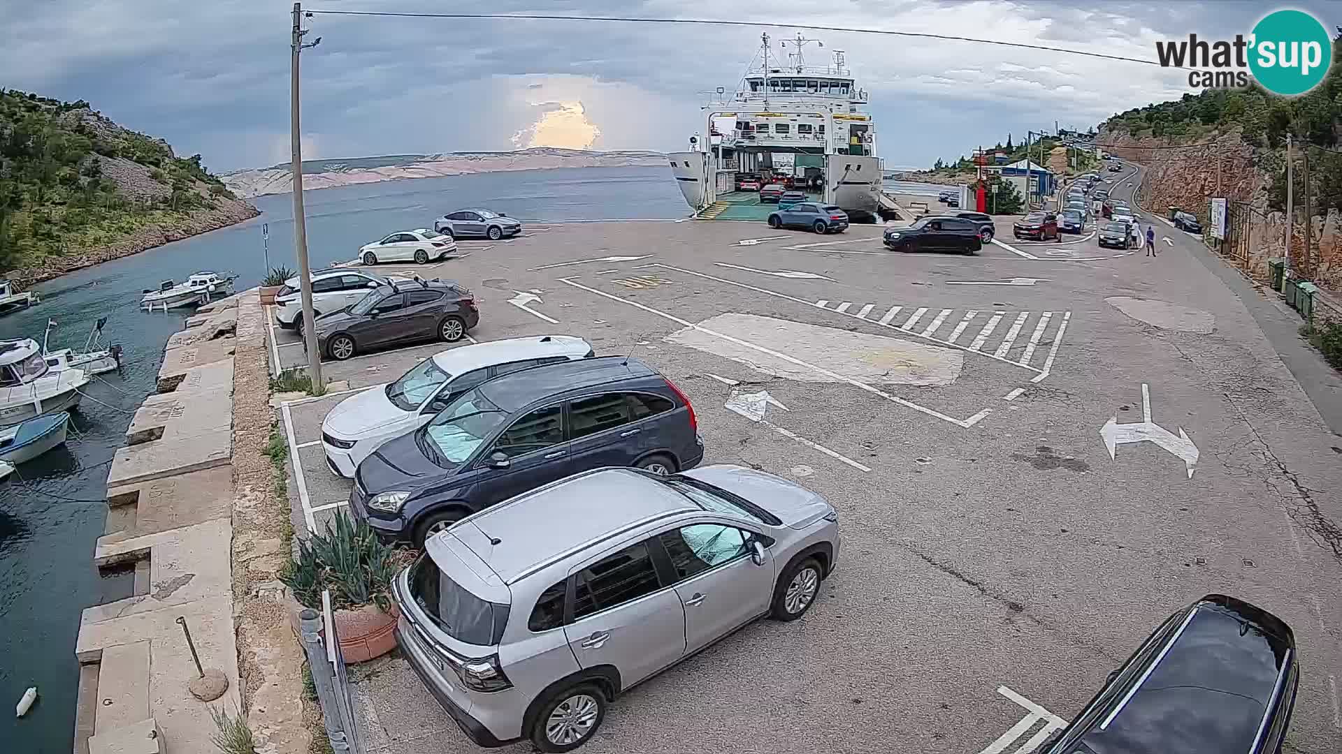 Webcam porto traghetti di Prizna – per l’isola di Pag