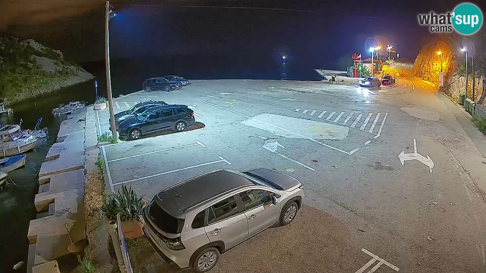 Webcam port de ferry de Prizna – vers l’île de Pag
