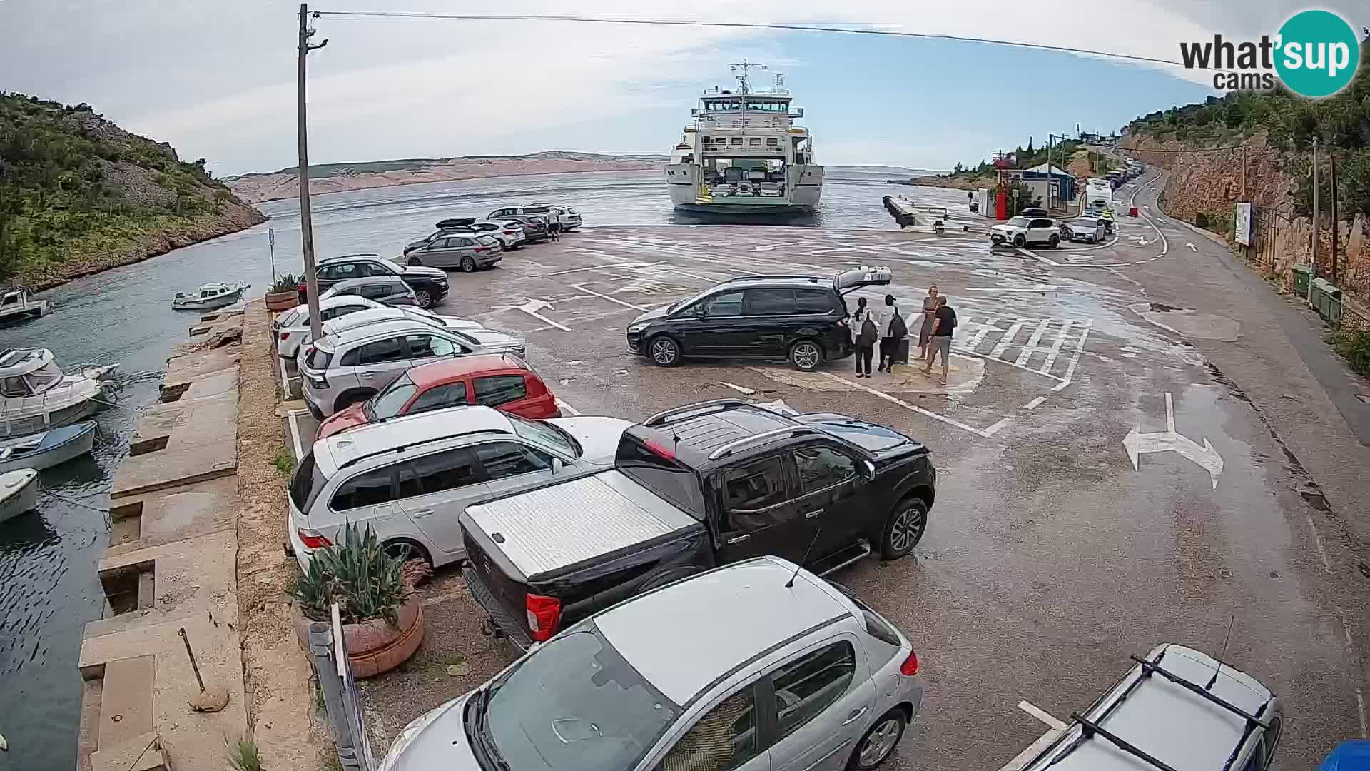 Webcam Fährhafen Prizna – zur Insel Pag