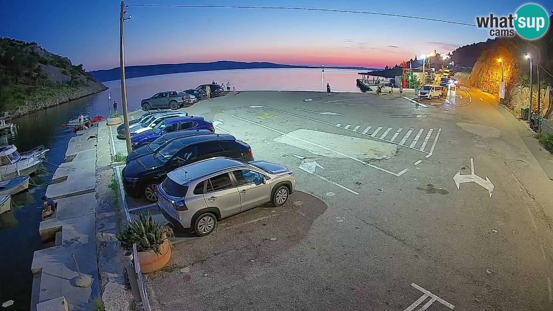 Webcam Fährhafen Prizna – zur Insel Pag