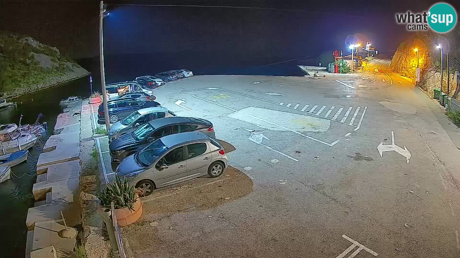 Webcam Fährhafen Prizna – zur Insel Pag