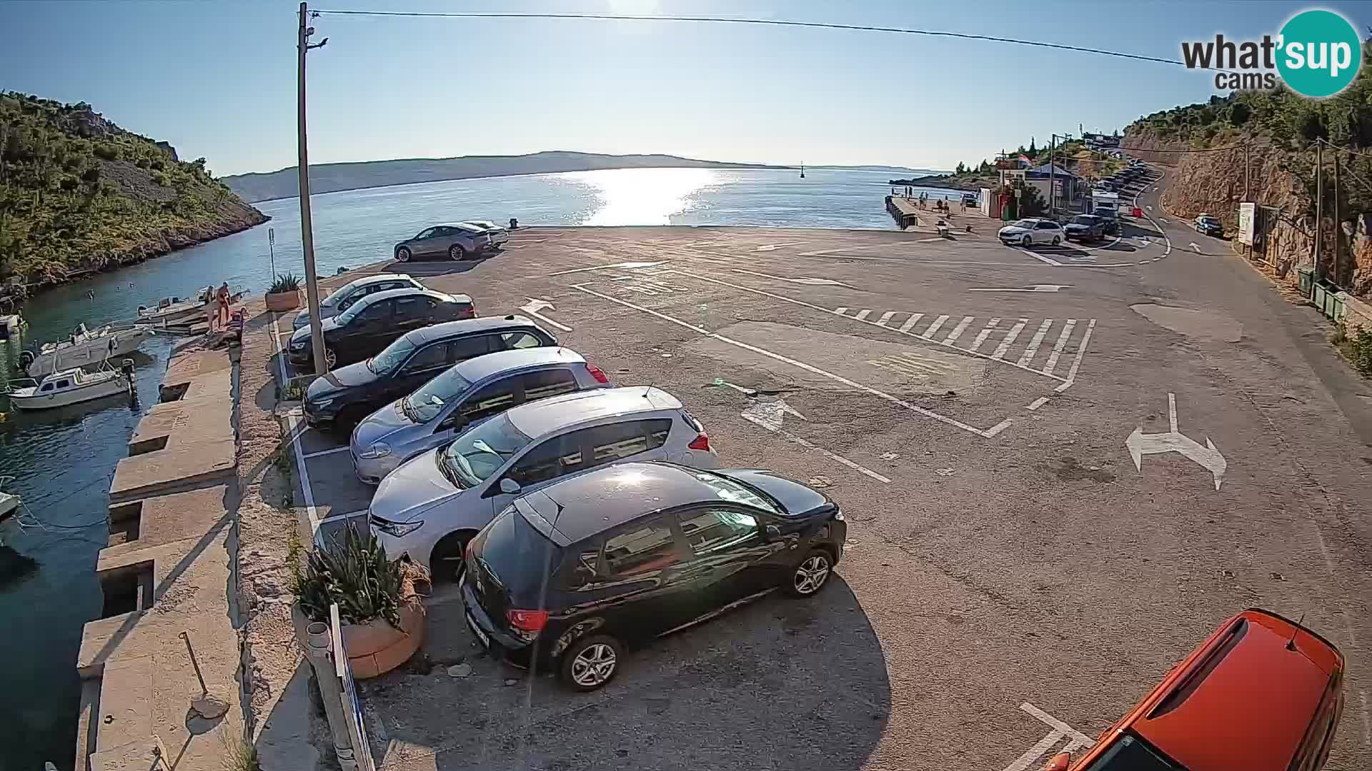 Webcam Fährhafen Prizna – zur Insel Pag