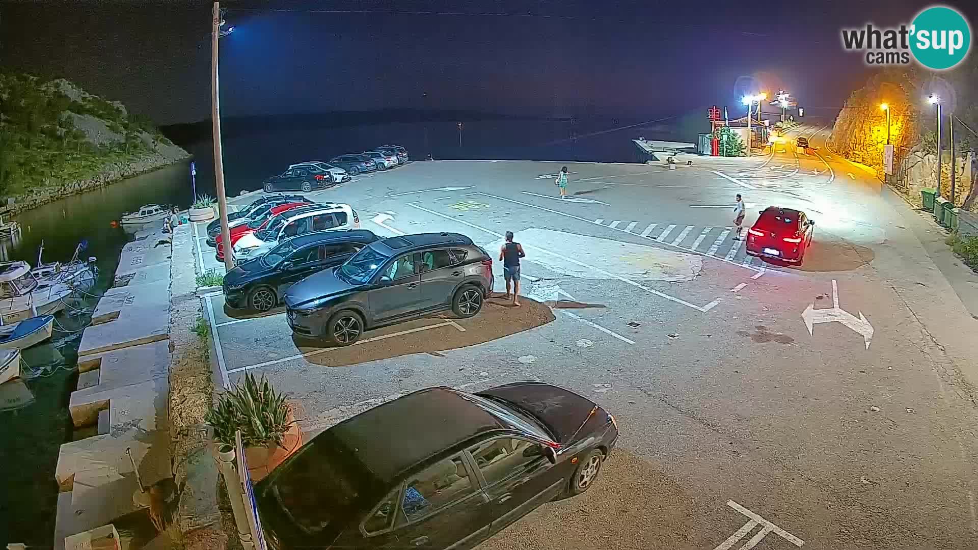 Webcam Fährhafen Prizna – zur Insel Pag
