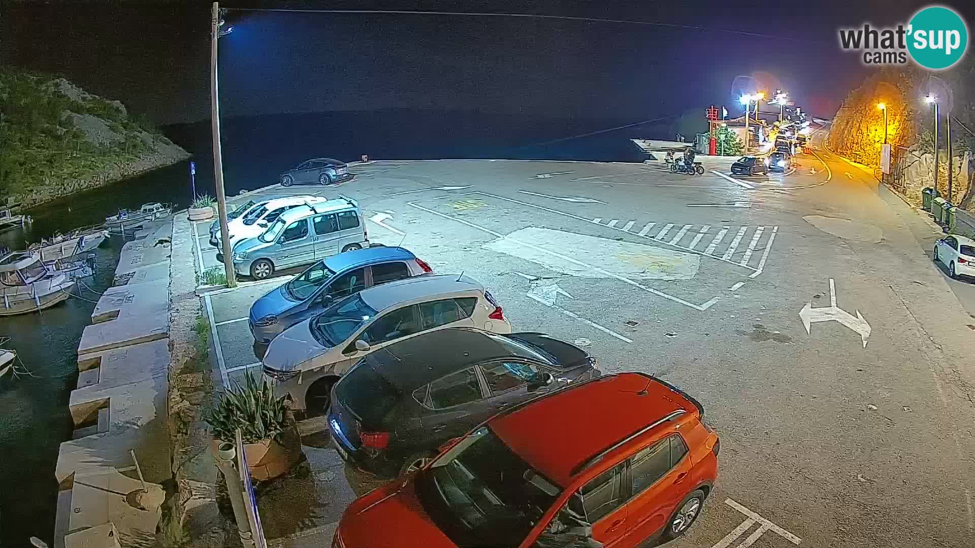 Webcam Fährhafen Prizna – zur Insel Pag