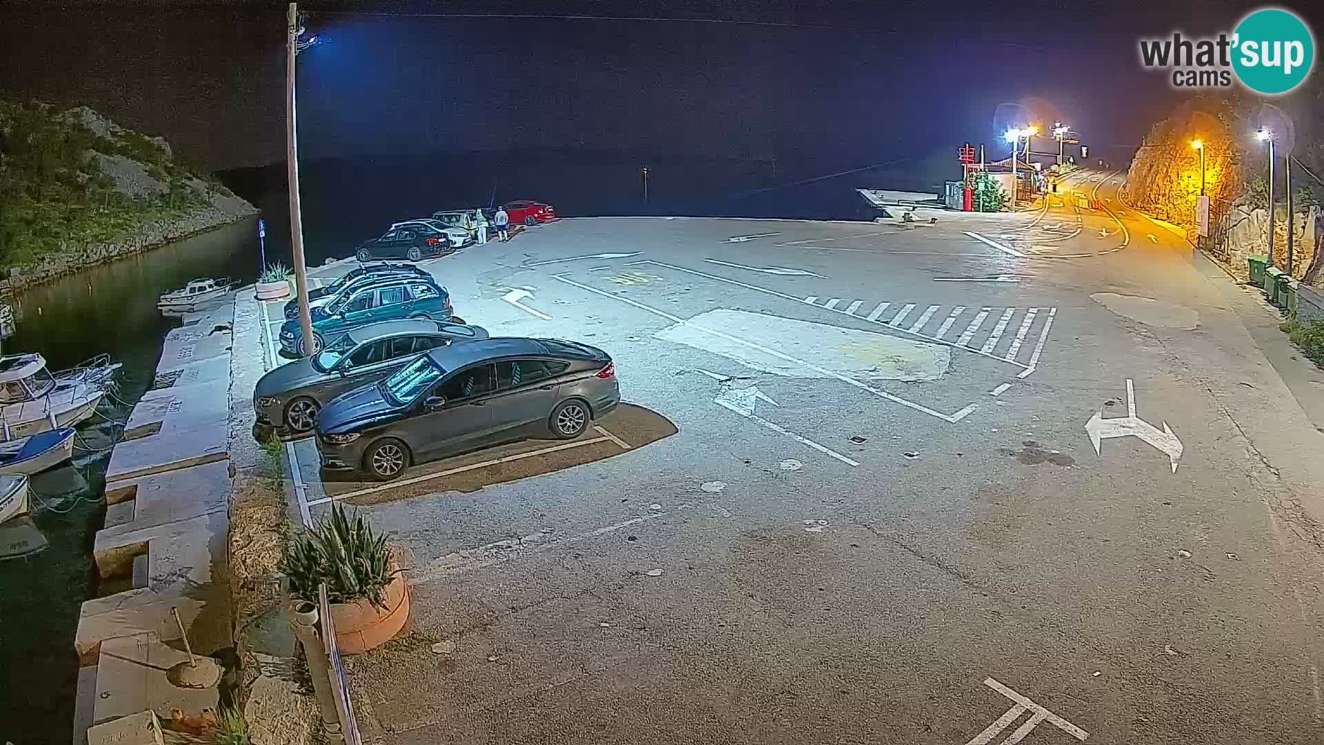 Webcam Prizna ferry port to Pag island