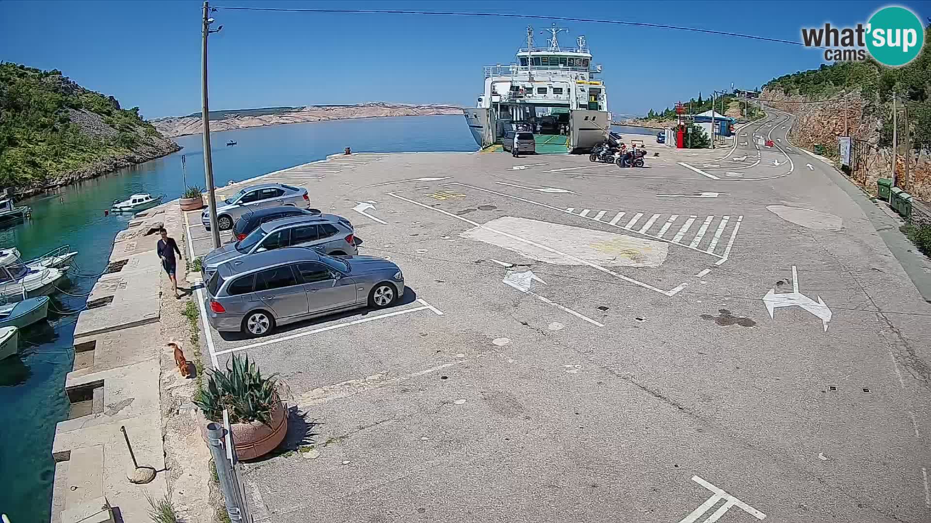 Webcam porto traghetti di Prizna – per l’isola di Pag