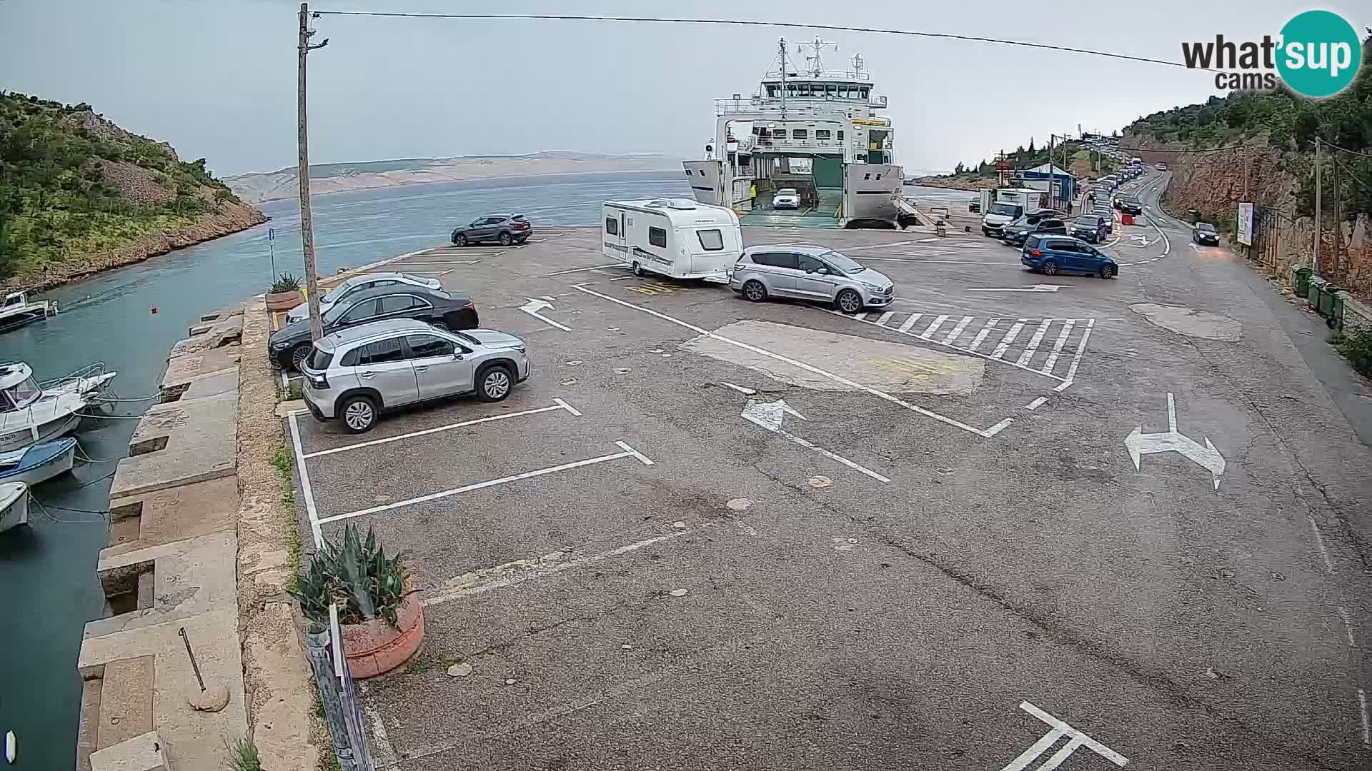 Webcam porto traghetti di Prizna – per l’isola di Pag