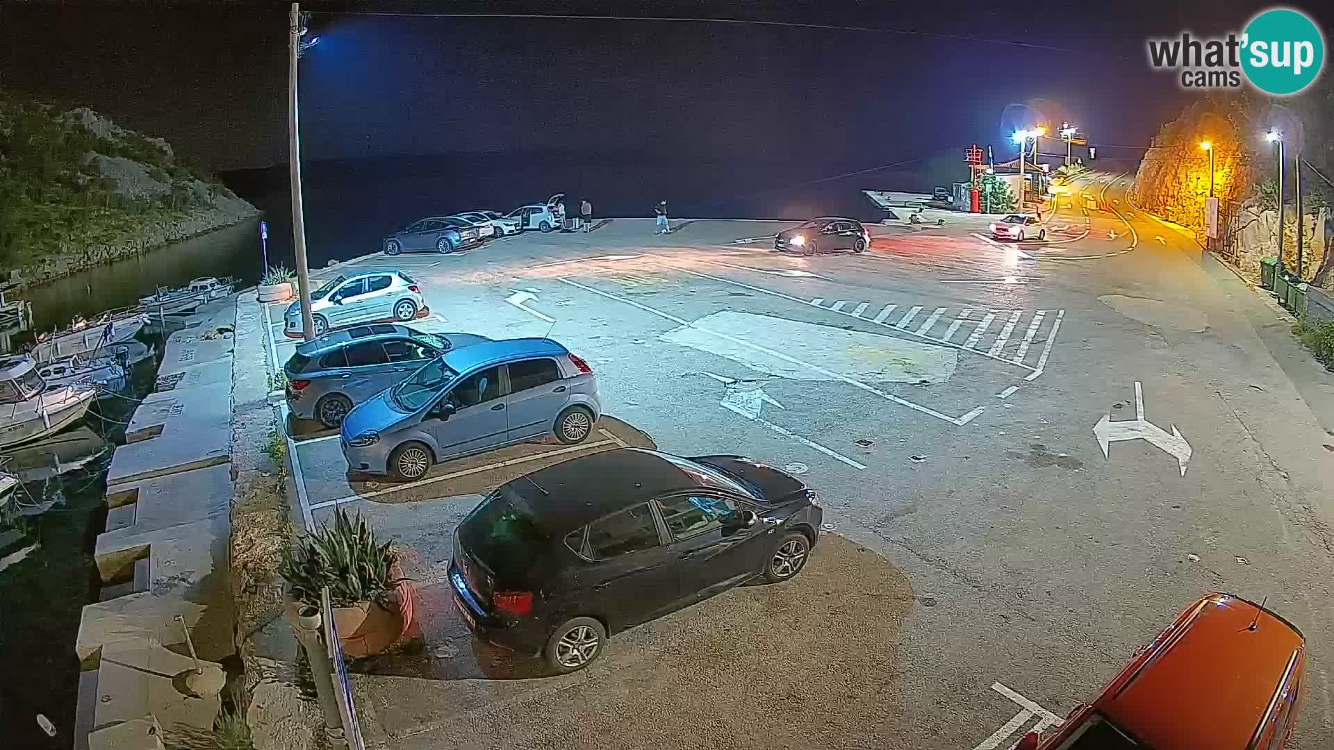 Webcam Prizna ferry port to Pag island