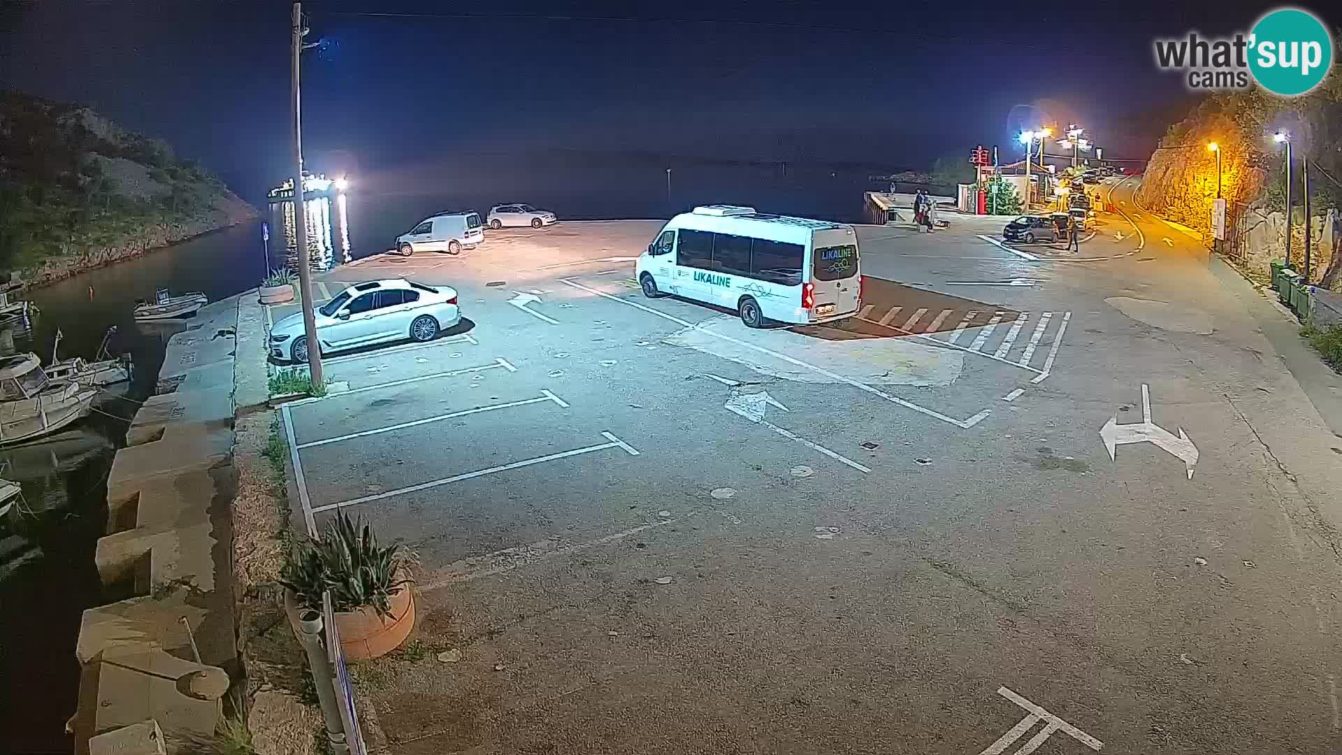 Webcam Fährhafen Prizna – zur Insel Pag