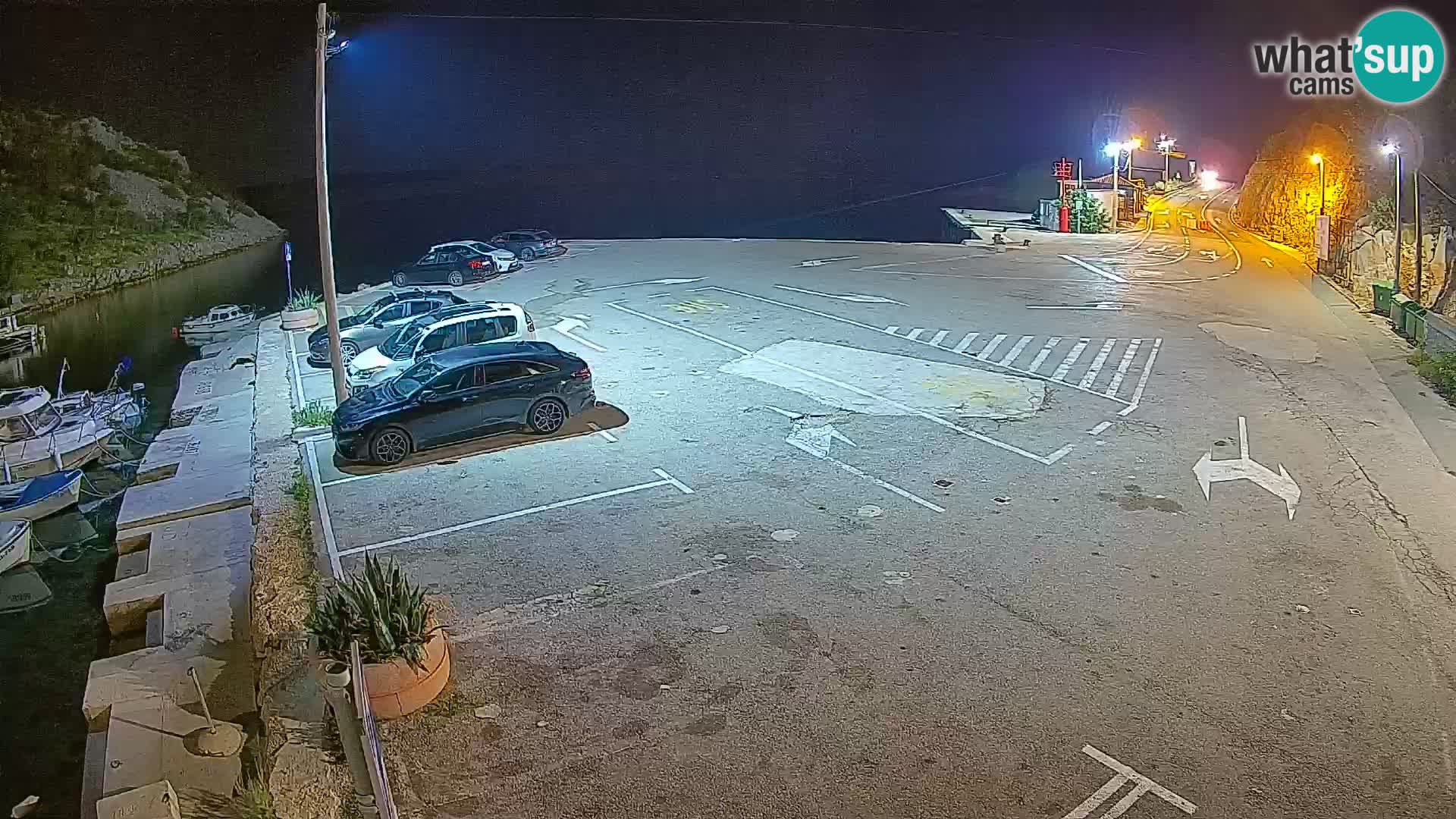 Webcam Fährhafen Prizna – zur Insel Pag