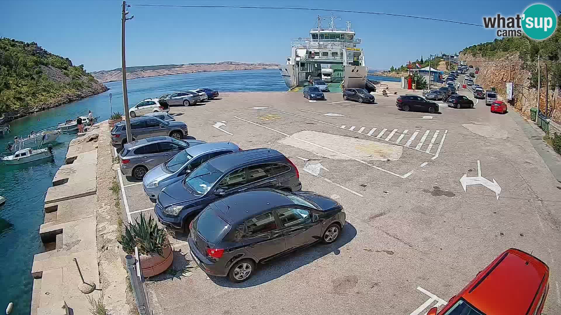 Webcam porto traghetti di Prizna – per l’isola di Pag