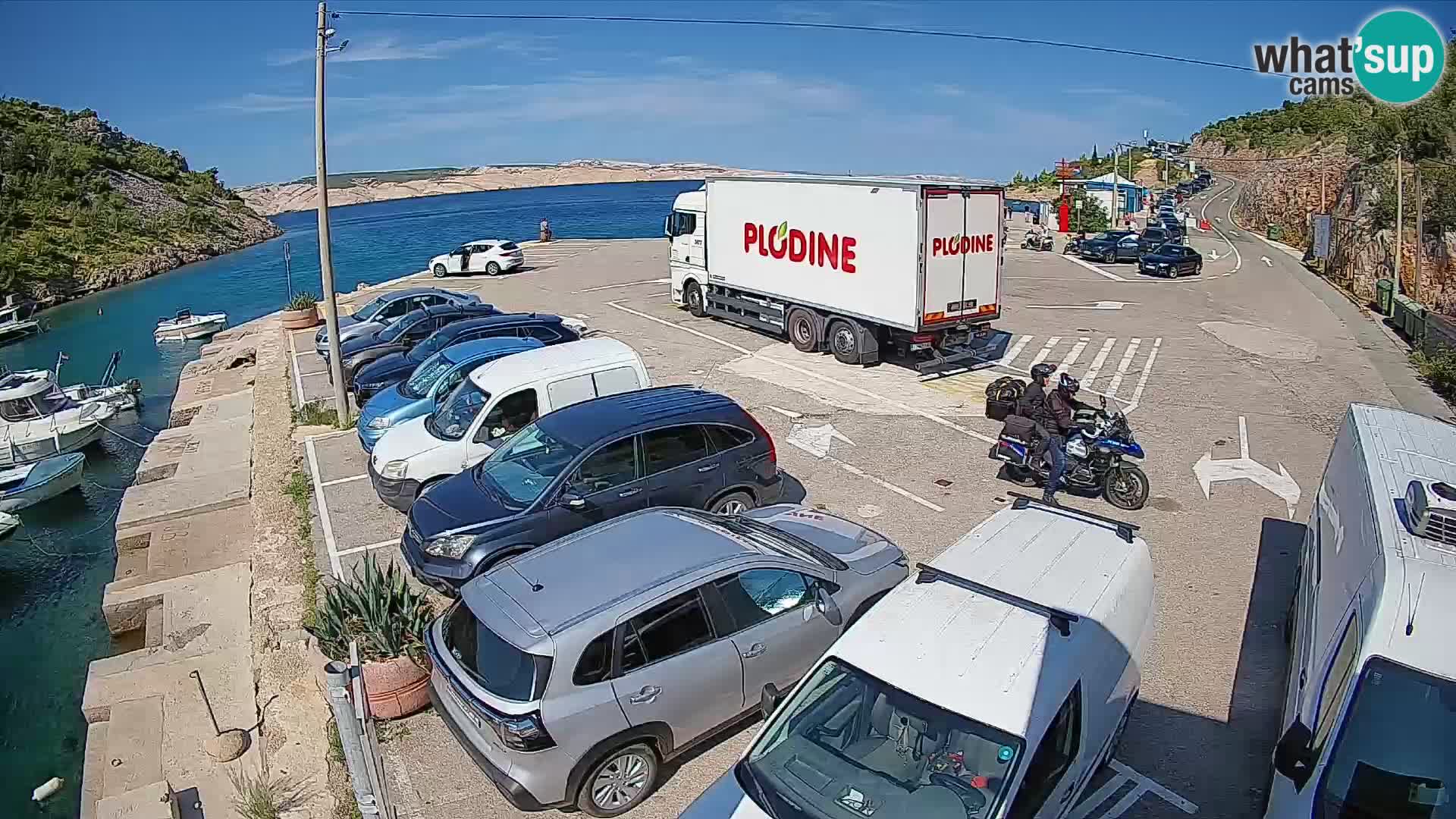Webcam porto traghetti di Prizna – per l’isola di Pag