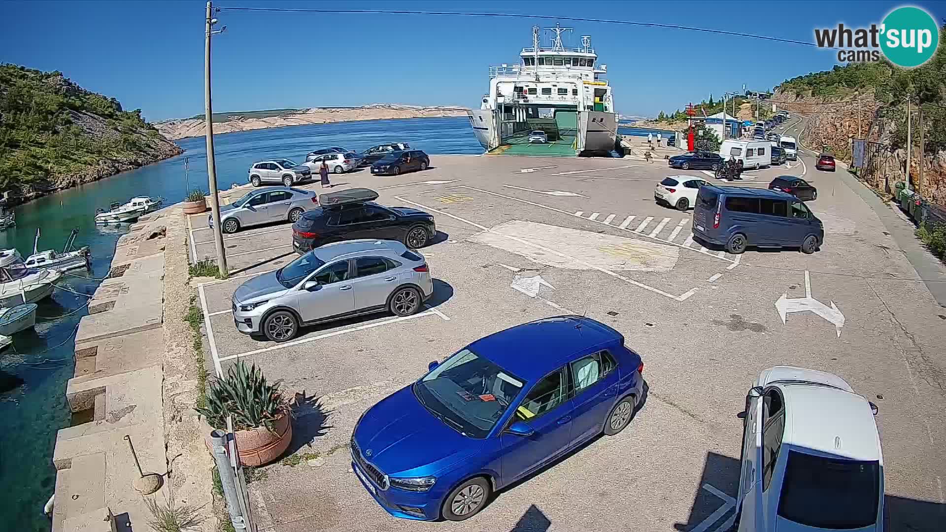 Webcam porto traghetti di Prizna – per l’isola di Pag