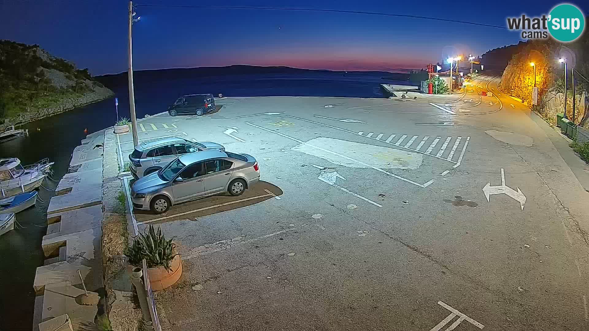 Webcam Fährhafen Prizna – zur Insel Pag