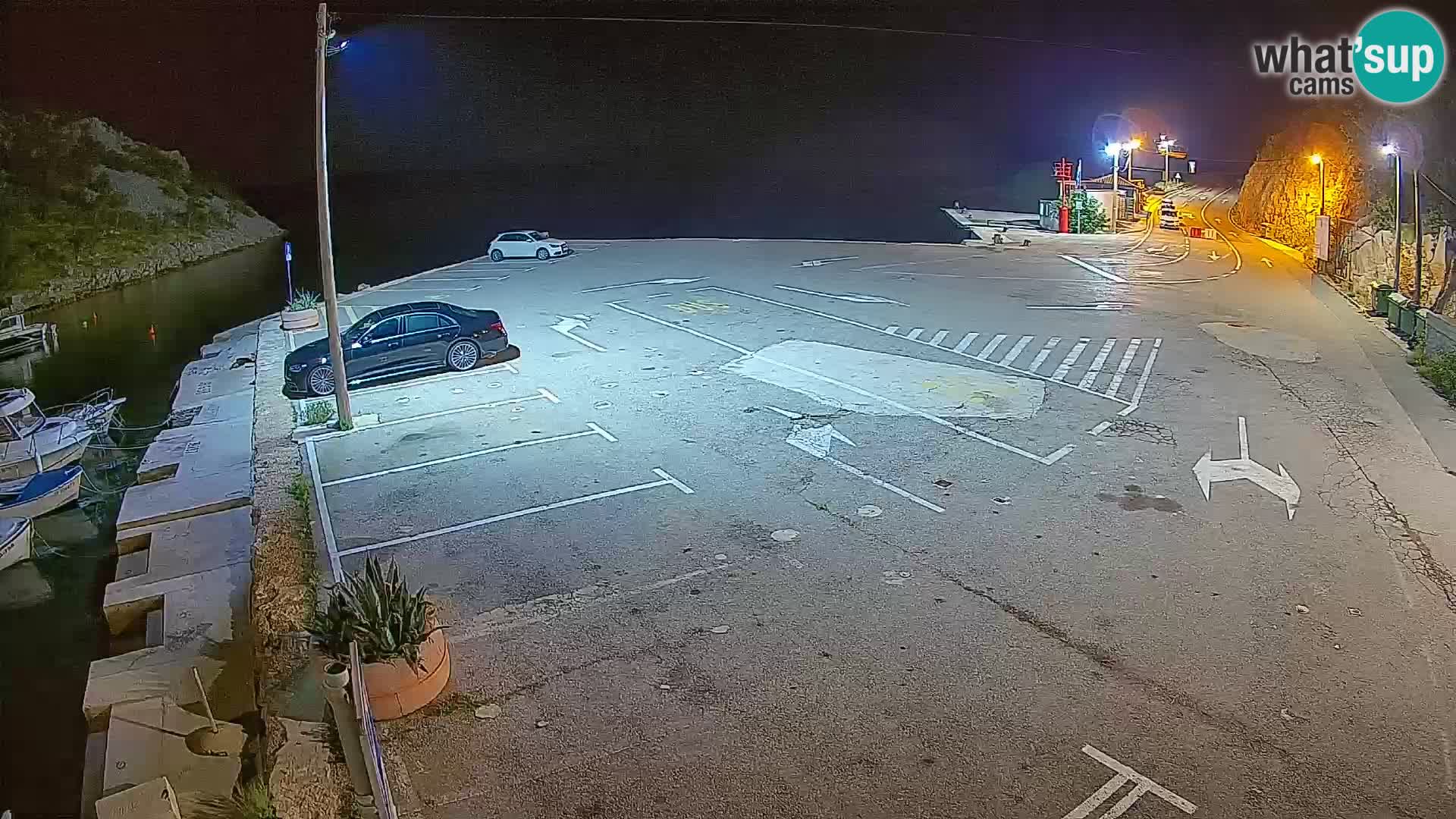 Webcam Prizna ferry port to Pag island
