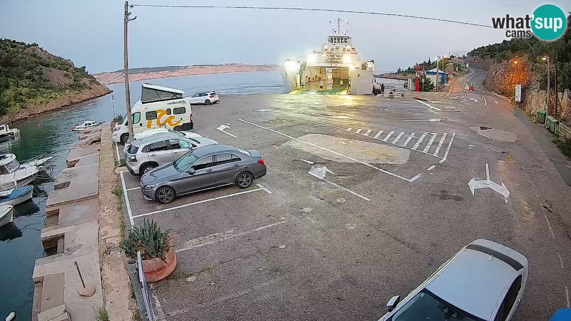 Webcam porto traghetti di Prizna – per l’isola di Pag