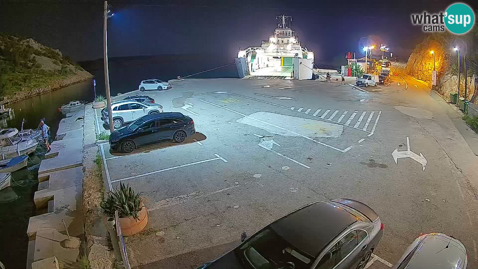 Webcam Fährhafen Prizna – zur Insel Pag