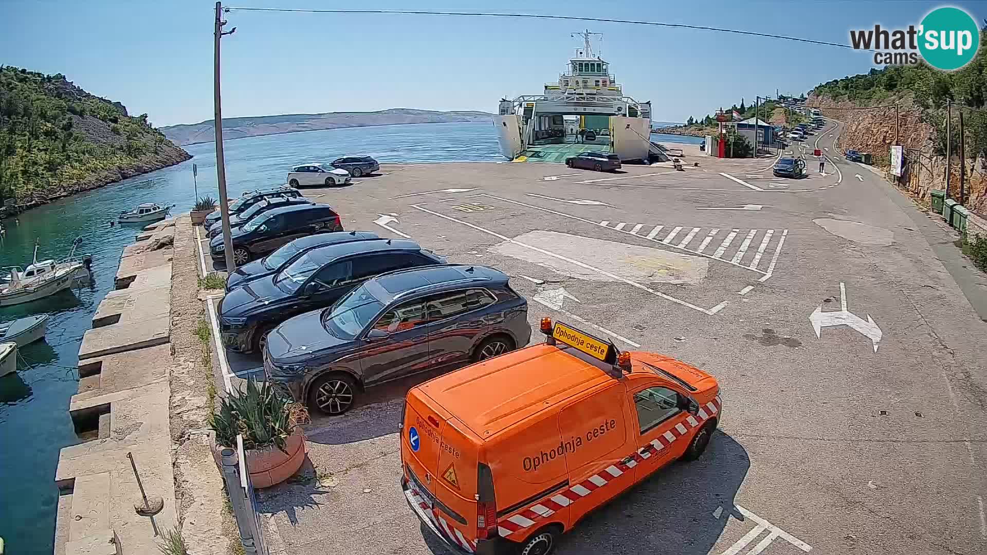 Webcam porto traghetti di Prizna – per l’isola di Pag