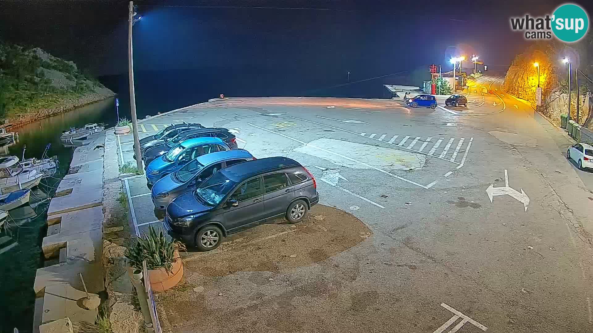 Webcam Prizna ferry port to Pag island