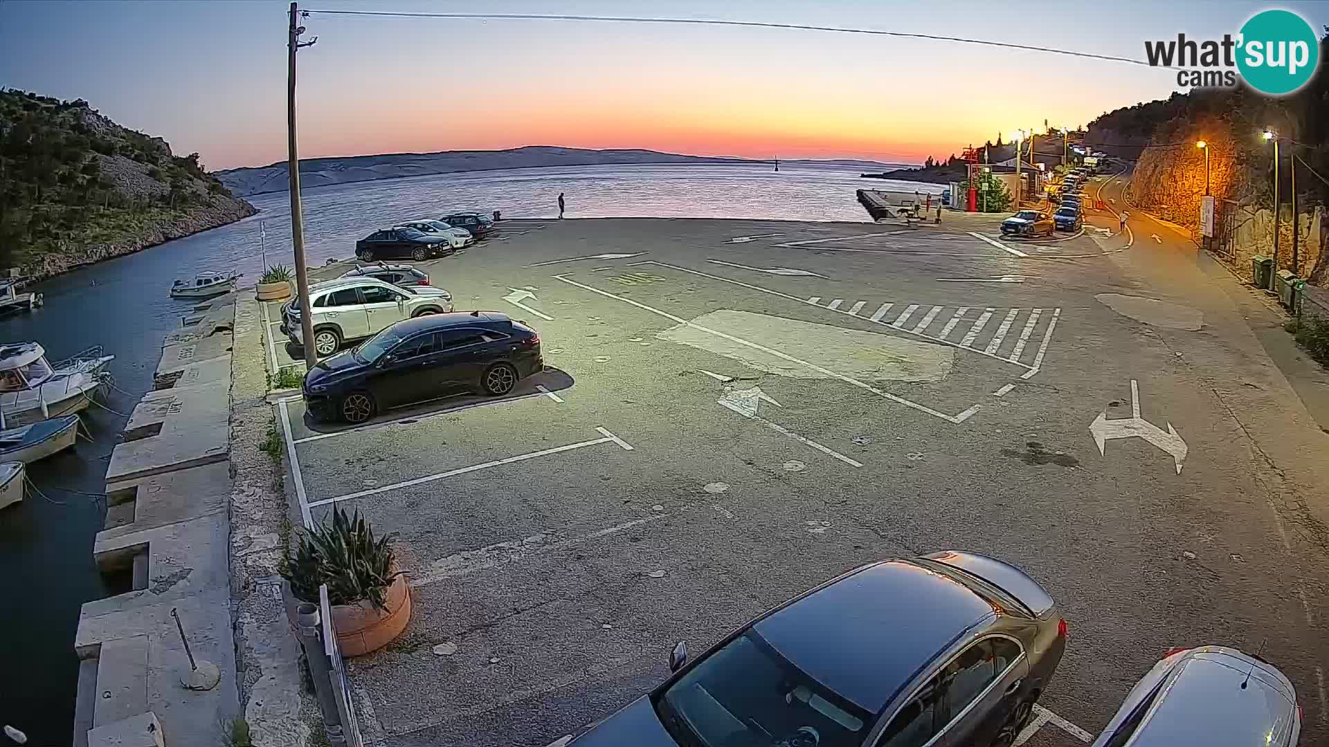 Webcam Fährhafen Prizna – zur Insel Pag