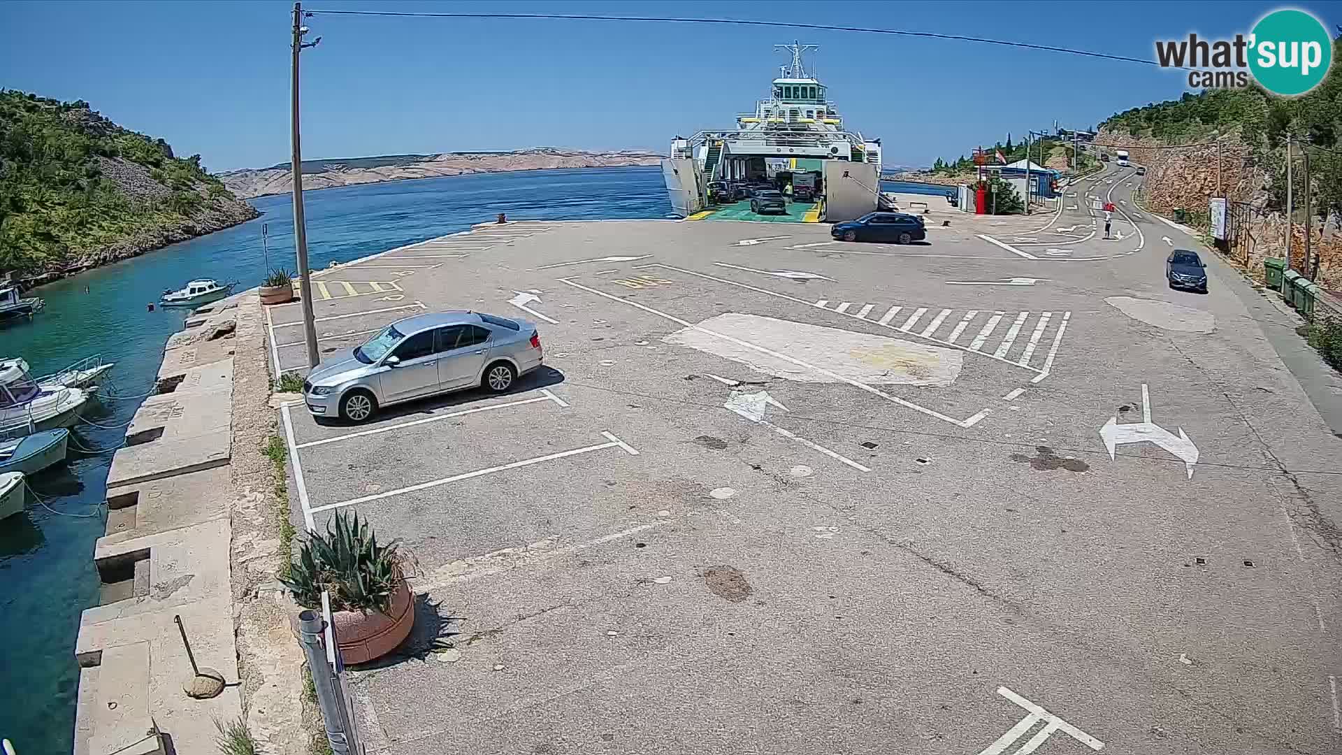 Webcam porto traghetti di Prizna – per l’isola di Pag