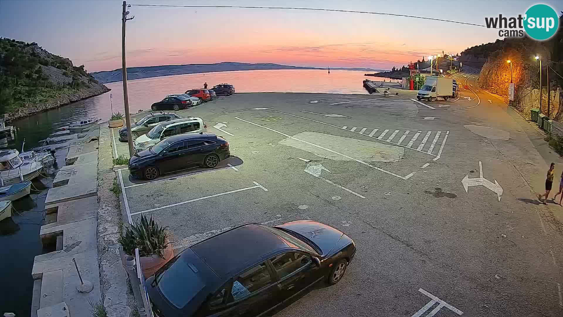 Webcam Fährhafen Prizna – zur Insel Pag